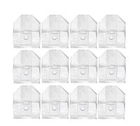 SUPENG Poubelle Compatible avec Roidmi Eve Plus Robot Aspirateur Sac à Poussière Sac de Rangement des Ordures Accessoires de Remplacement Pièces de Rechange Professionnelles (Color : 12pcs)