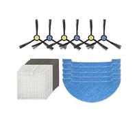 SUPENG Robot Brosse Latérale Vadrouille Chiffon HEPA Pré Filtre Compatible avec AMIBOT Animal XL H2O Connect Robot Aspirateur Pièces De Rechange Accessoires (Color : 1set)