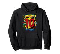 Super 10e Anniversaire Comic Pop Art Wow Cool OMG Oh Yeah Kids Sweat à Capuche