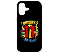 Super 11e Anniversaire Comic Pop Art Wow Cool OMG Oh Yeah Kids Coque pour iPhone 17
