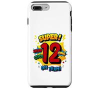 Super 12e Anniversaire Comic Pop Art Wow Cool OMG Oh Yeah Kids Coque pour iPhone 7 Plus/8 Plus
