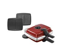 LAGRANGE Gaufrier Super2, 1000W, 2 jeux de plaques inclus (Gaufre & Croque-Monsieur), Fabriqué en France, Réversible sur son socle, Plaques amovibles, Multifonction, Nettoyage sans effort, 039452