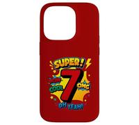 Super 7e Anniversaire de la Bande dessinée Pop Art - Wow Cool OMG Oh Yeah Kids Coque pour iPhone 14 Pro