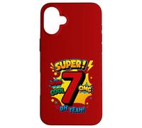 Super 7e Anniversaire de la Bande dessinée Pop Art - Wow Cool OMG Oh Yeah Kids Coque pour iPhone 16 Plus