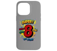Super 8e Anniversaire Comic Pop Art - Wow Cool OMG Oh Yeah Kids Coque pour iPhone 14 Pro Max