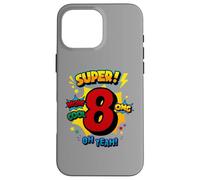 Super 8e Anniversaire Comic Pop Art - Wow Cool OMG Oh Yeah Kids Coque pour iPhone 16 Pro Max