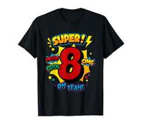 Super 8e Anniversaire Comic Pop Art - Wow Cool OMG Oh Yeah Kids T-Shirt