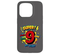 Super 9e Anniversaire Comic Pop Art - Wow Cool OMG Oh Yeah Kids Coque pour iPhone 15 Pro