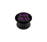 Super AESH Presque Super Héroïne Cadeau École PopSockets PopGrip Adhésif