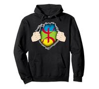 Super amazigh Drapeau berbère rif Moroccan algérien Motifs Sweat à Capuche