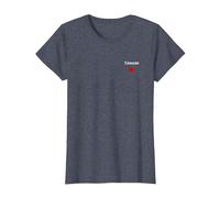 Super Amour témoins Assortis Tenue Simple témoin de Mariage T-Shirt, Femme, Bleu Chiné, XS