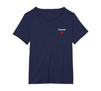 Super Amour témoins Assortis Tenue Simple témoin de Mariage T-Shirt, Femme Grandes Tailles, Bleu Marine, 3X