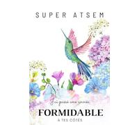 SUPER ATSEM: Carnet de notes - 118 pages lignées format 13.97 X 21.59 cm - Cadeau personnalisé pour dire merci à votre ATSEM - Cadeau original de fin d'année.