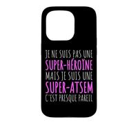 Super Atsem Presque Super Héroïne Cadeau École Maternelle Coque pour iPhone 15 Pro