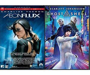 Super Babes In SciFi Classics- Aeon Flux & Ghost in the Shell DVD Double Feature 2-Movie Set