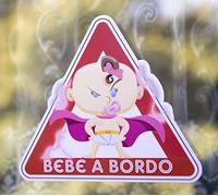 Super Baby on Board Autocollant en vinyle pour bébé 11cm x 12cm fille