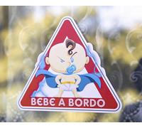 Super Baby on Board Autocollant en vinyle pour bébé 11cm x 12cm garçon