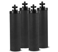 SUPER.BDACC Filtre à eau de rechange pour système de gravité Berkey® BB9-2® | Lot de 4 filtres à eau au charbon Berkey® BB9-2® Gravity Black - Capacité : 2000 gallons