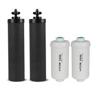 SUPER.BDACC Lot de 4 filtres à eau par gravité de rechange pour Berkey® Black Carbon (BB9-2®) éléments de purification et filtres au fluorure K5366 (PF-2®), compatible avec le système de filtration