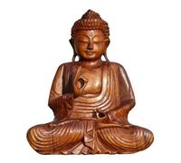 Super beau 25 cm Bouddha Bouddha Méditation bois Feng Shui bm25