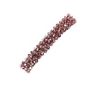 Super beau ~ accessoires flash diamant casque pince à cheveux quatre rangées de ligne de poisson en cristal tressé bord clip exquis one-wo(1PCS Purple)