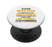 Super Beau Papa Père Tu ES Formidable Fête des Pères PopSockets PopGrip Adhésif