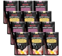 Super Benek Cuisines du Monde Aliment Complet pour Chats Adultes. Repas Mixtes 12x100g