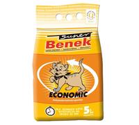 Super Benek Economic 5L - litière agglomérante en bentonite pour chats pour le bac à litière avec odeur naturelle