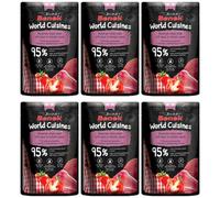 Super Benek World Cuisines Nourriture complète pour chats adultes. Ragoût bavarois à la canard et sauce tomate 6x100g