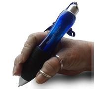 Super Big Fat Pen Lot de 5 stylos pour arthrite Bleu Corps + 5 recharges d'encre