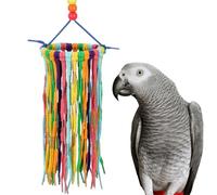 Super Bird Creations SB1203 Grand jouet arc-en-ciel pour oiseaux - Satisfait les instincts de mastication et de prélèvement - Petits cacatoès gris d'Afrique - Encourage la curiosité - Idéal pour les