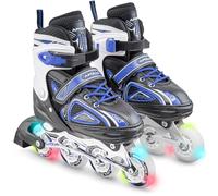 Super Blades X Pro - Rollers avec roues à LED illuminées - Bleu