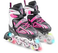 Super Blades X Pro - Rollers avec roues à LED illuminées - Rose