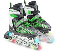 Super Blades X Pro - Rollers avec roues à LED illuminées - Vert