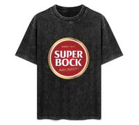 Super Bock Beer Portugal Unisex T-Shirt Cotton Men Summer Fashion Black Tee XL