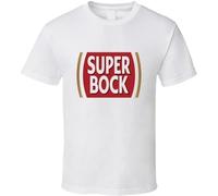 Super Bock Portugese Beer Logo Cerveja Men's T Shirt Top Tee White XXL