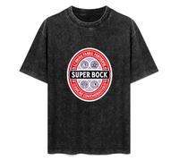 Super Bock Vintage Unisex T-Shirt Cotton Men Summer Fashion Black Tee XXL