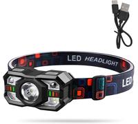 Super Bright 2000 Mah Rechargeable Led Headlamp With Versatile Lighting Modes, Smart Led Headlamp For Camping, Fishing, Hiking, Night Running