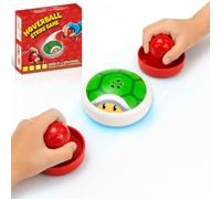 Super Bro Airs Hockey Hover Puck pour Enfants, Jeu de Air Palet Flottants sur Table avec 2 Poignées Rouges, Intérieur Jouet Cadeau Garçons Fille 3-12 Ans pour Les Fêtes, Anniversaires