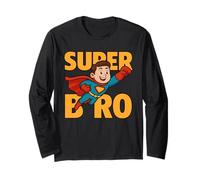 Super Bro Comic Book Super Hero Super Hero Super Brother Manche Longue