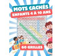 Super cahier de mots cachés enfants - 60 grilles 12x12, 12 mots/thème, grand format - Solutions incluses - Idéal vacances et école - 4 à 10 ans: ... majuscules lisibles, thèmes variés, solutions
