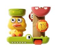 Super Canard à Roue Tournante ! Jouet de Bain Bébé avec Ventouse | Animaux Amusants pour Enfant 1 an | Matière ABS Sécuritaire sans BPA | Cadeau Baignoire