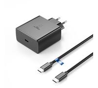 Super Chargeur Rapide USB C 45W, pour Samsung Galaxy S24 S23 S22 S21 S20 +/Ultra/Plus/FE W23 W24 Flip Note20/10/9/8/A73 A54 A53 A52 S10 S9 Z Fold5 Flip5 Fold4 Flip4 Tab S9 S8, avec Câble USB C 2M Noir