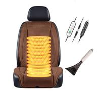 Super Chaud , Facile à installer, Siege Chauffant Voiture,Brown-Singleseat