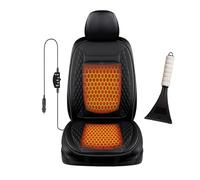 Super Chaud Pelle à neige incluse Winter Coussin Siege Auto Applicable à tous les modèles,Black-singleseatD