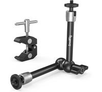 Super Clamp and 10 Inch Adjustable Friction Articulated Magic Arm with 1/4" Screw for LCD Monitor/LED Lights - 2732B