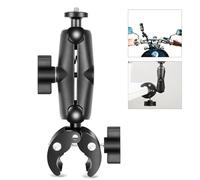 Super Clamp Crabe Action Camera Moto Guidon Support Fixe Clamp 360 ° Rotation Rotule Tête Boule Filetage 1/4" pour Caméra Studio Trépied Support Compatible avec Gopro/Insta360 X5 X4 X3/OSMO et Autres
