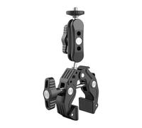 Super Clamp - Double rotule pour smartphones/caméra d'action - Clip de fixation 0-65 mm pour trépied et anneaux de cardan