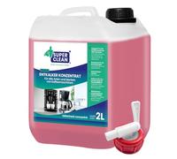 SUPER CLEAN 1 x 2L Détartrant concentré machine à café automatique liquide pour toutes machines et marques 20 détartrages détartrant liquide efficace pour cafetières bouilloires et douches