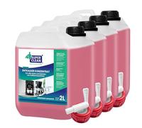 SUPER CLEAN 4 x 2L Détartrant concentré machine à café automatique liquide pour toutes machines et marques 80 détartrages détartrant liquide efficace pour cafetières bouilloires et douches